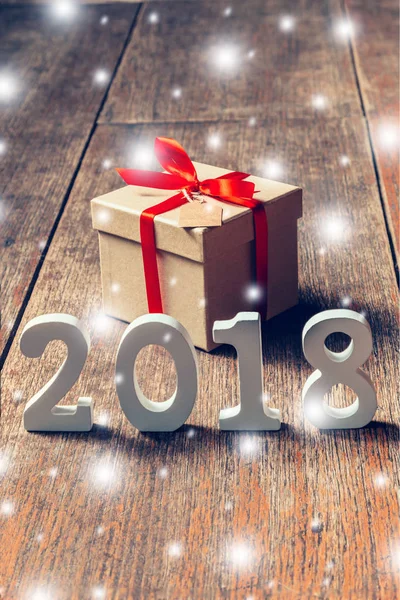 Ahşap numaraları numarası 2018, r yeni yıl 2018 için şekillendirme