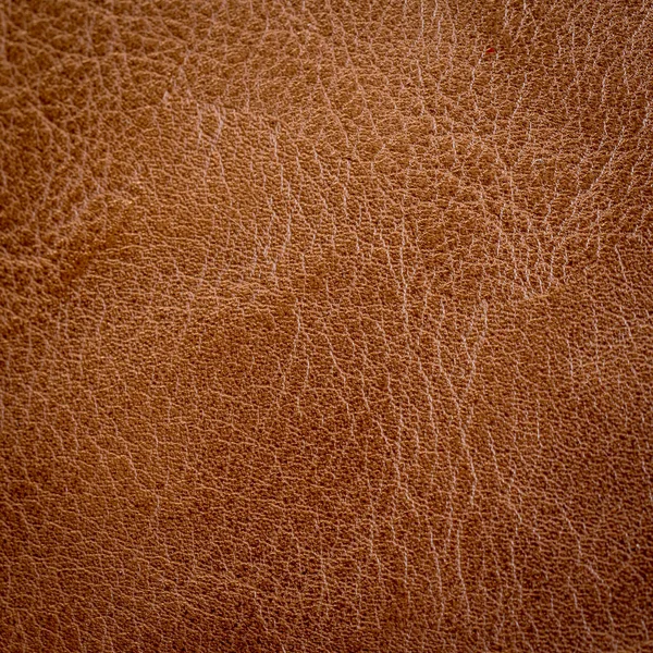 Nahaufnahme braunes Leder Textur und Hintergrund — Stockfoto