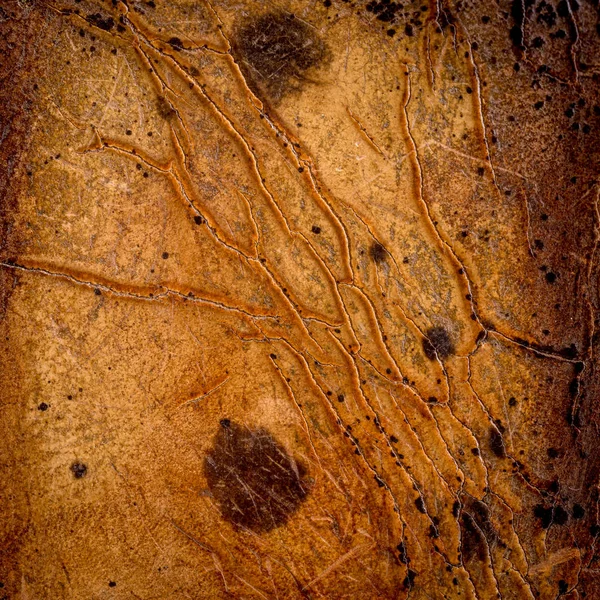 Close up Textura y fondo de cuero marrón antiguo — Foto de Stock