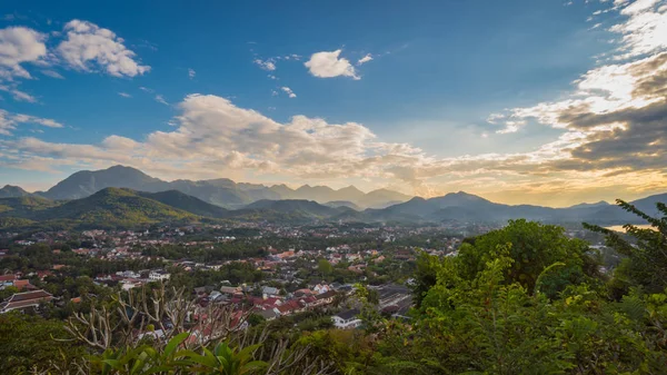 View of Luang Prabang, Laos from Mount Phousi — Stock Photo, Image