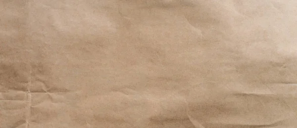 Kopya Alanı Ile Buruşmuş Kahverengi Kağıt Arkaplan Doku — Stok fotoğraf