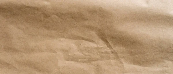 Kopya Alanı Ile Buruşmuş Kahverengi Kağıt Arkaplan Doku — Stok fotoğraf