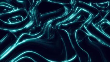 Hareket eden bükme çizgileri olan koyu arkaplan, döngü