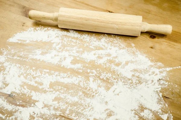 baking with rolling pin