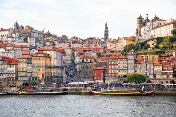 Porto Ribeira Distriktet Portugal Gamla Stan Ribeira Utsikt Med Färgglada — Stockfoto