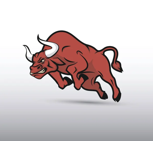 Bull, vector image — Stock Vector