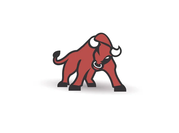 Bull, ilustración vectorial — Vector de stock