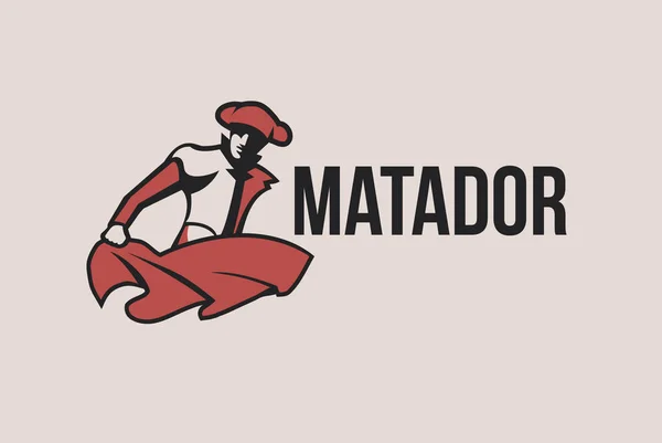 Matador, concetto di logo Illustrazione Stock