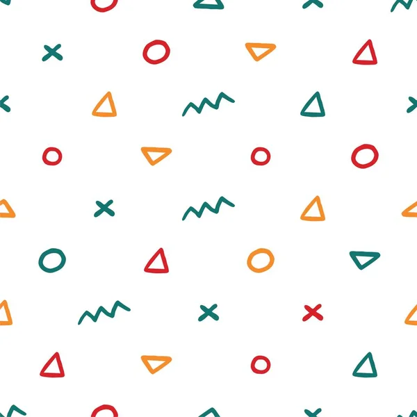 Geometrik tarzda Retro vektör soyut şablonu. Geometrik şekilli klasik renk. Vektör bir üçgen, bir çizgi, bir daire oluşturur. Hippi vektör modası