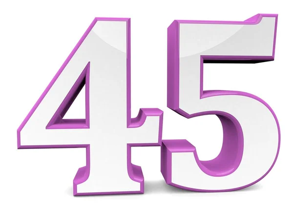Number in pink — Stock Photo, Image