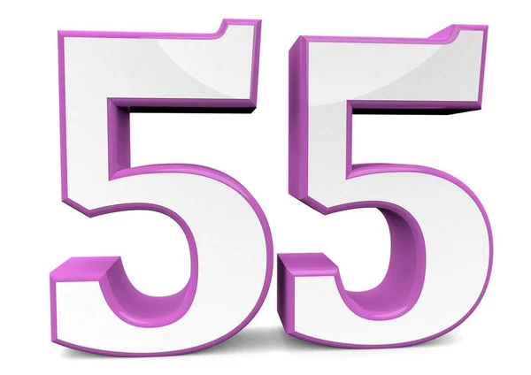 Number in pink — Stock Photo, Image