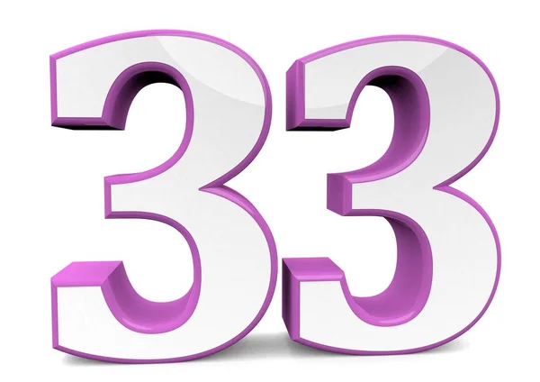 Number in pink — Stock Photo, Image