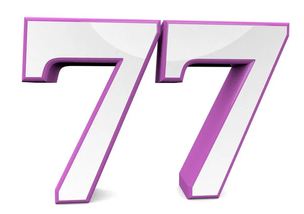 Zahl in rosa — Stockfoto
