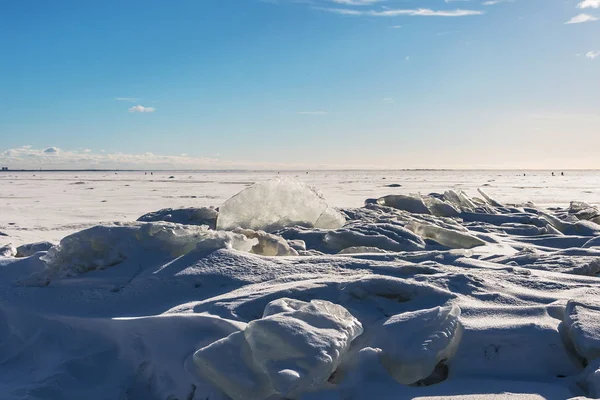 Hielo Relieve Costa Del Mar Del Norte — Foto de Stock