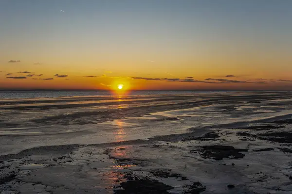 Colorful Sunset North Sea — Stock Photo, Image