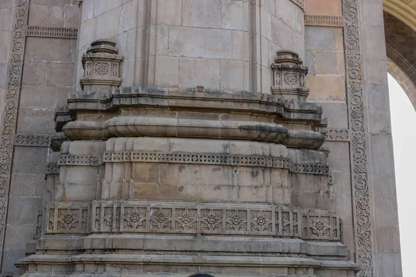 Closeup Shot Intricate Architecture Gateway India Built Early Twentieth Century — Stock Photo, Image