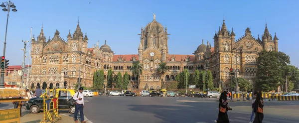 Mumbai Indie Grudnia 2019 Chhatrapati Shivaji Terminus Znany Również Przez Zdjęcia Stockowe bez tantiem