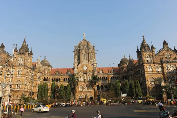 Mumbai Indie Grudnia 2019 Chhatrapati Shivaji Terminus Znany Również Przez Obrazy Stockowe bez tantiem