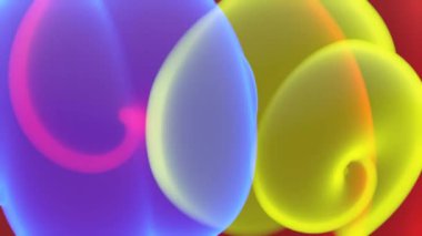 Soyut yumuşak bulanık spiral arkaplan gradyan ile üç boyutlu görüntüleme. Döngülü 4K animasyon, temiz tasarım.