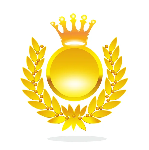 Golden laurel wreath — Stock Photo, Image