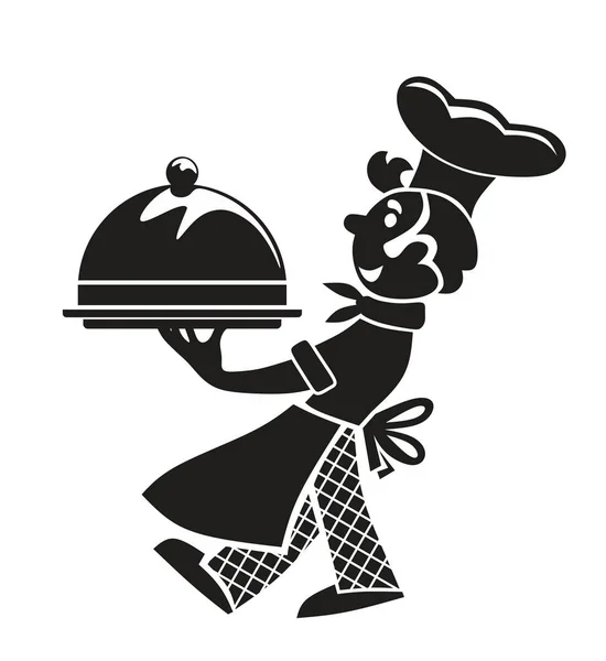 Abstrakcja ilustracja kucharz — Zdjęcie stockowe