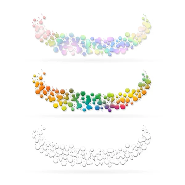 Bubbles forming a garland — Stock Photo, Image