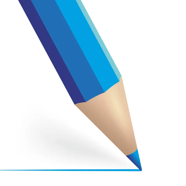 Abstrakter blauer Bleistift — Stockfoto