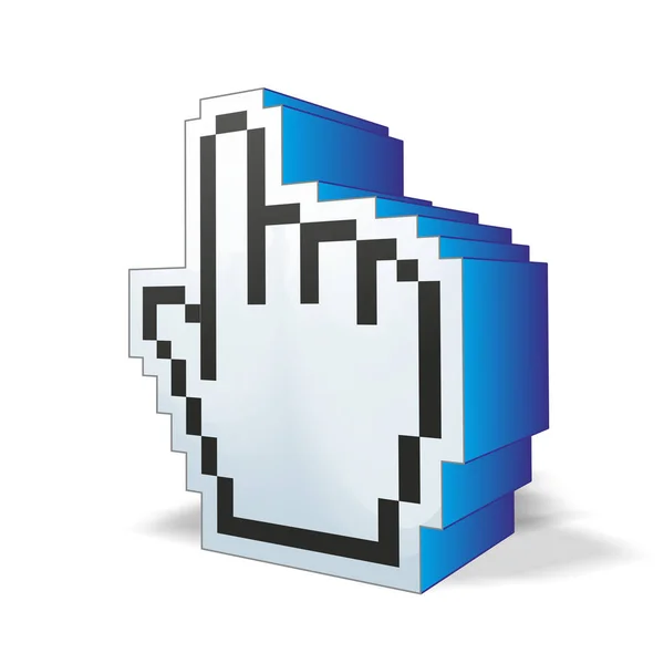 Computer hand symbol — Stock Photo, Image