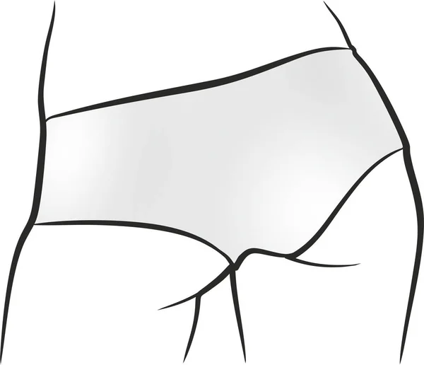 Contour Female Backside Panties — Stock Photo, Image