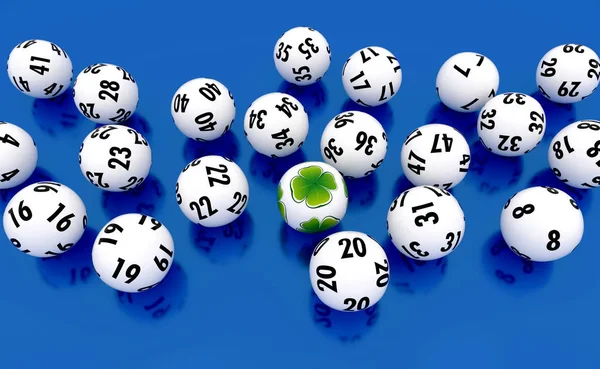 Illustration Abstraite Billes Loterie Roulement Dynamique — Photo