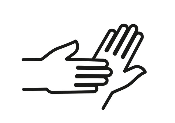 手の消毒と衛生のための記号 — ストック写真
