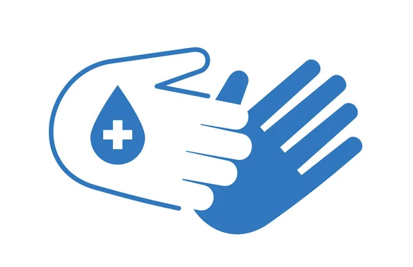 Een Teken Voor Handdesinfectie Hygiëne — Stockfoto