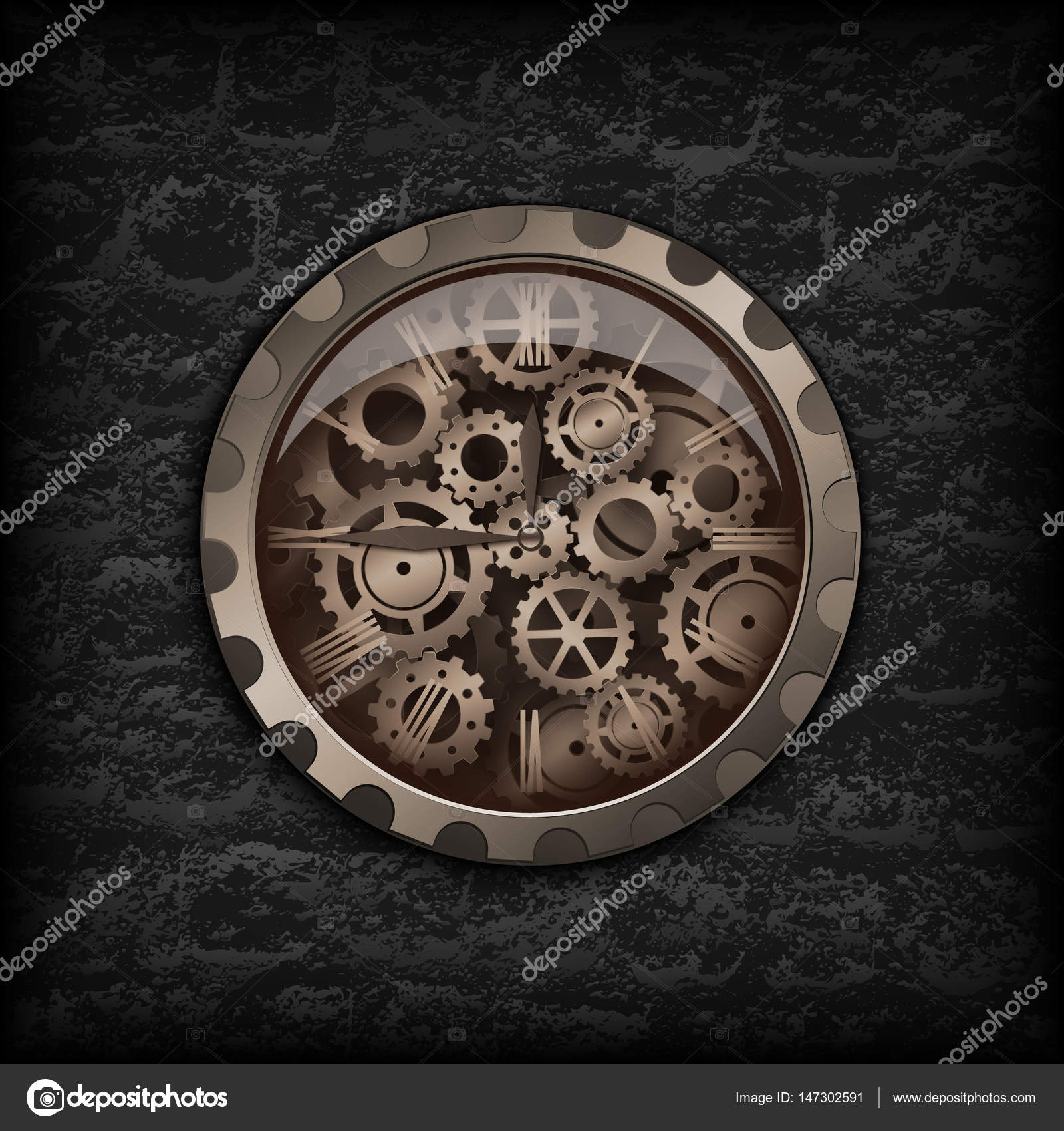 Metal Clock Gear Mechanism Vector Image By C Kalen Vector Stock Metal Clock Gear Mechanism Vector Image By C Kalen Vector Stock