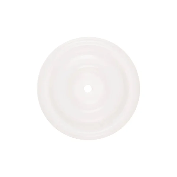 Rubber diaphragms for industrial pump on white background — 图库照片