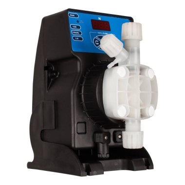 Endüstriyel diyafram ölçüm pompası beyaza izole edildi