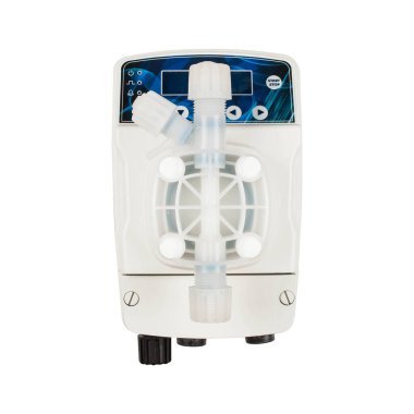 Endüstriyel diyafram ölçüm pompası beyaza izole edildi