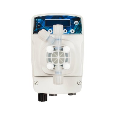 Endüstriyel diyafram ölçüm pompası beyaza izole edildi