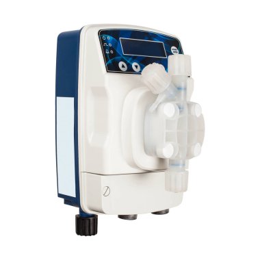 Endüstriyel diyafram ölçüm pompası beyaza izole edildi