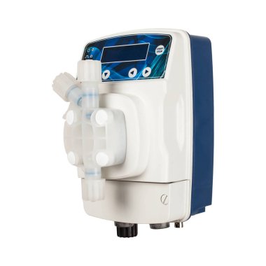 Endüstriyel diyafram ölçüm pompası beyaza izole edildi