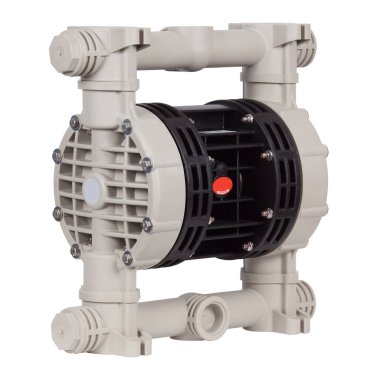 Endüstriyel pompa beyaz arkaplanda izole edildi