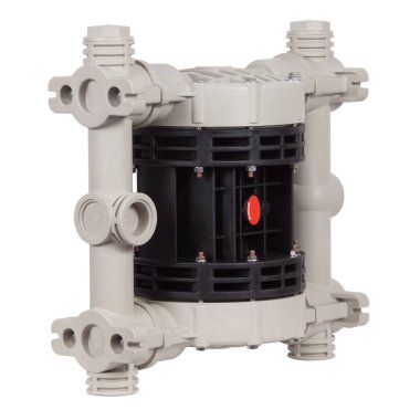 Endüstriyel pompa beyaz arkaplanda izole edildi