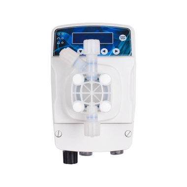 Endüstriyel pompa beyaz arkaplanda izole edildi