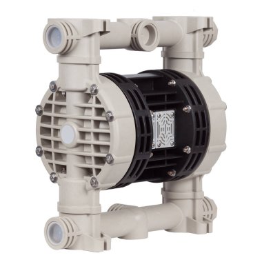 Endüstriyel pompa beyaz arkaplanda izole edildi