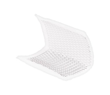 Endüstriyel havalandırma için hava filtresi, beyaz arkaplanda izole