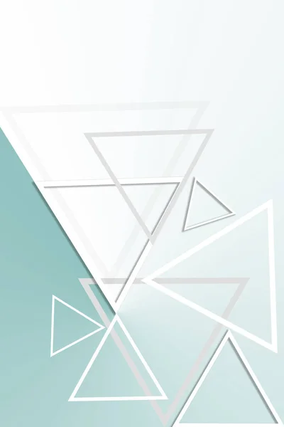 Barevné trojúhelníkové postavy na modrém podkladu s místem pod textem — Stock fotografie
