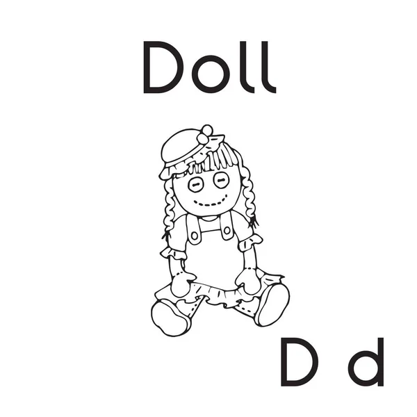 Vetores de Desenho De Criança De Uma Boneca De Pano e mais imagens