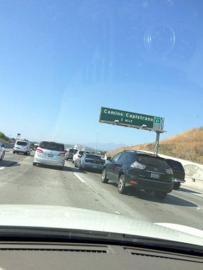 Güney Kaliforniya 'da trafik sıkışık.
