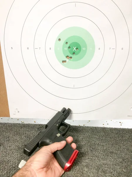 Fireams training bullseye — Stock Photo, Image