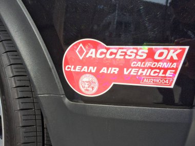 Electric vehicle access ok california clipart