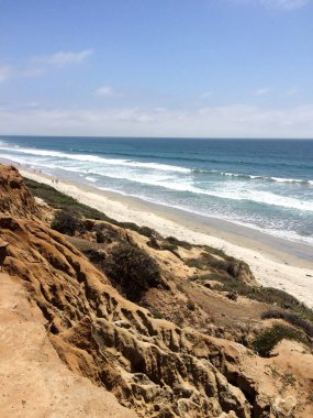 Dalgalar ile Plaj kıyı şeridi